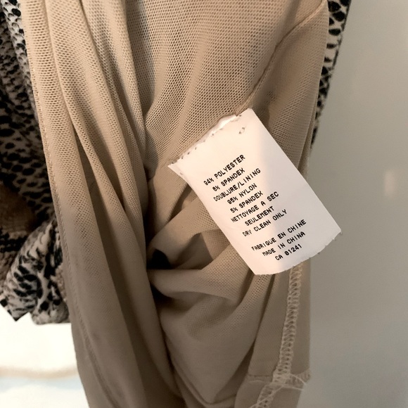 Snakeskin print dress, worn once excellent condition bought at Simons - Picture 4 of 4